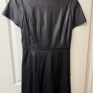 Boss Black Leather Dress